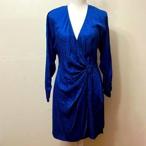 NWT Parker Faux Wrap Dress in Ultramarine